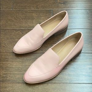 Pink loafers